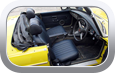 MG-B 1971 Overdrive vinyl seat upholstery - Car Interior